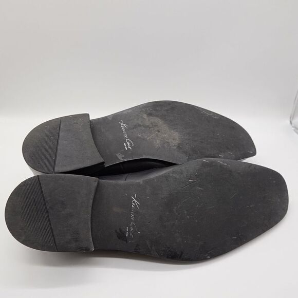 Kenneth Cole New York Black Horse-bit Square Toe Black Slip on Loafer Size 10 - Picture 10 of 10